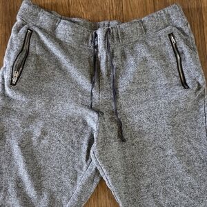Off-Duty Model Joggers 💁‍♀️ Charlotte Russe Gray Zip Pocket Sweatpants L